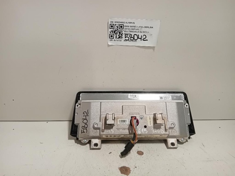 Display Multimediale 929224802 Bmw Serie 3 F30 Berlina 2012