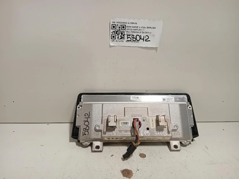 Display Multimediale 929224802 Bmw Serie 3 F30 Berlina 2012