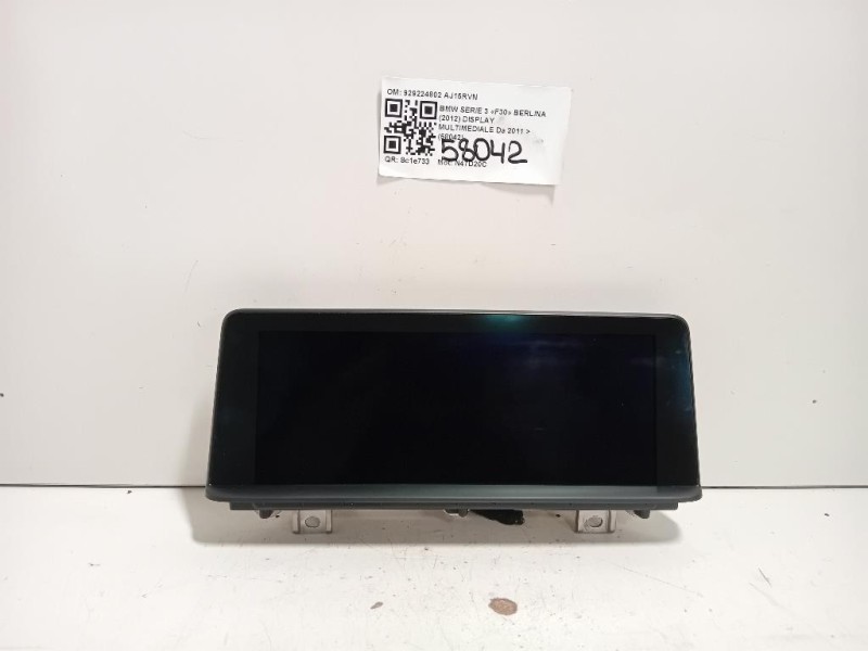 Display Multimediale 929224802 Bmw Serie 3 F30 Berlina 2012