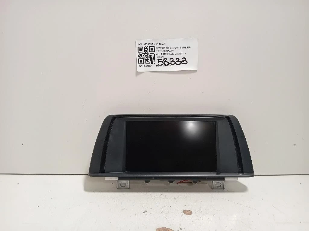 Display Multimediale 9270393 Bmw Serie 3 F30 Berlina 2012