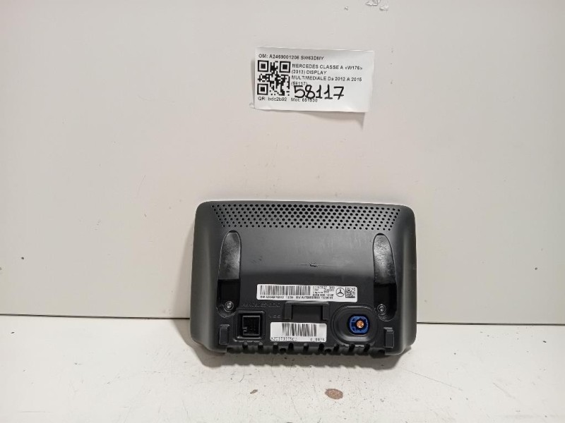 Display Multimediale A2469001206 Mercedes Classe A W176 2013