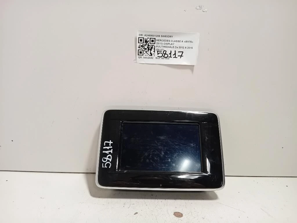 Display Multimediale A2469001206 Mercedes Classe A W176 2013