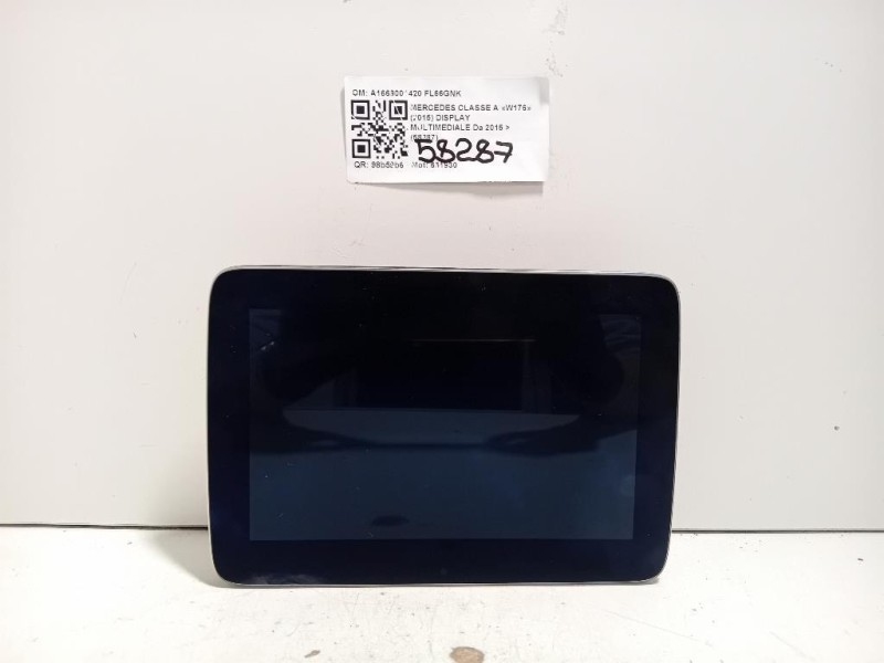 Display Multimediale A1669001420 Mercedes Classe A W176 2015
