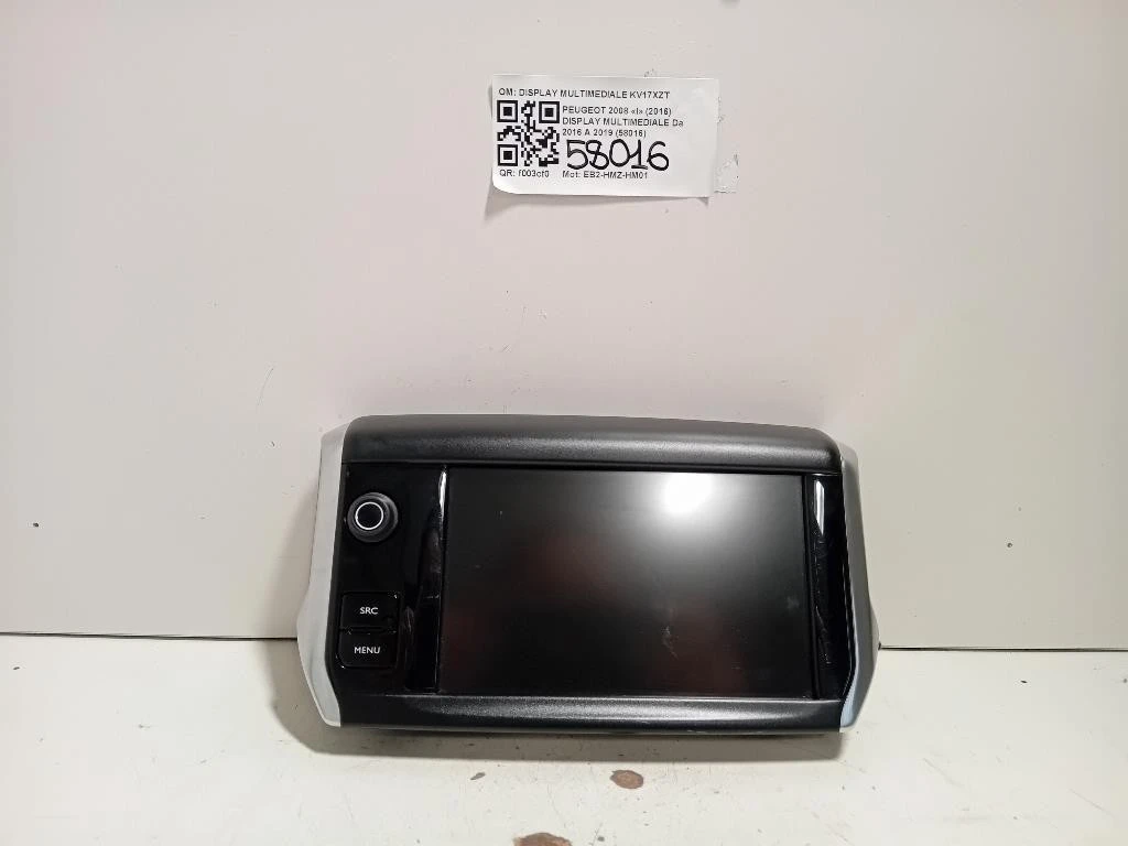 Display Multimediale 9812862880 Peugeot 2008 I 2016