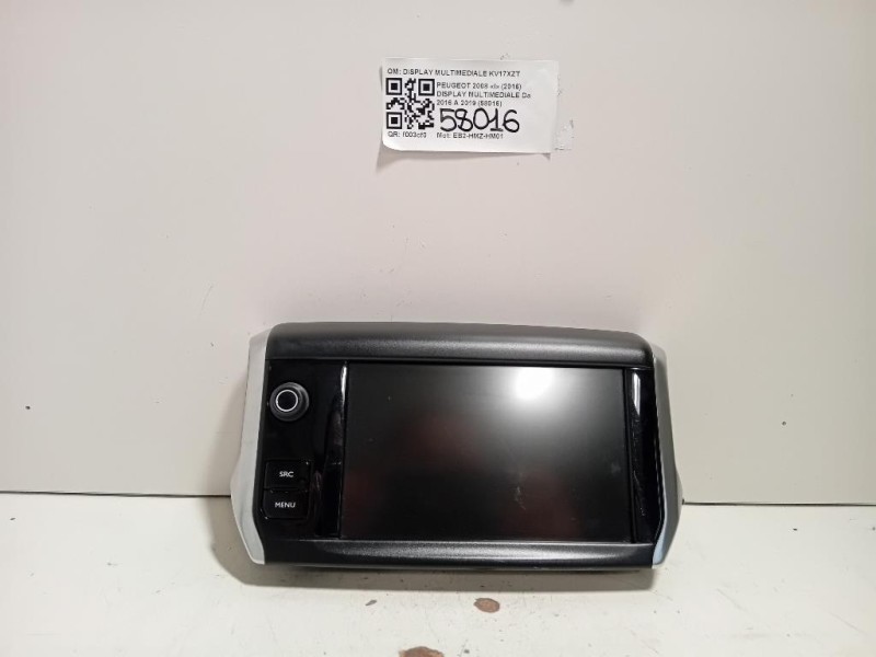 Display Multimediale 9812862880 Peugeot 2008 I 2016