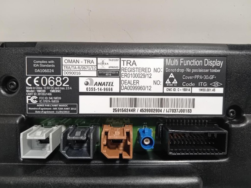 Display Multimediale 259156244R Smart Forfour 453 2015
