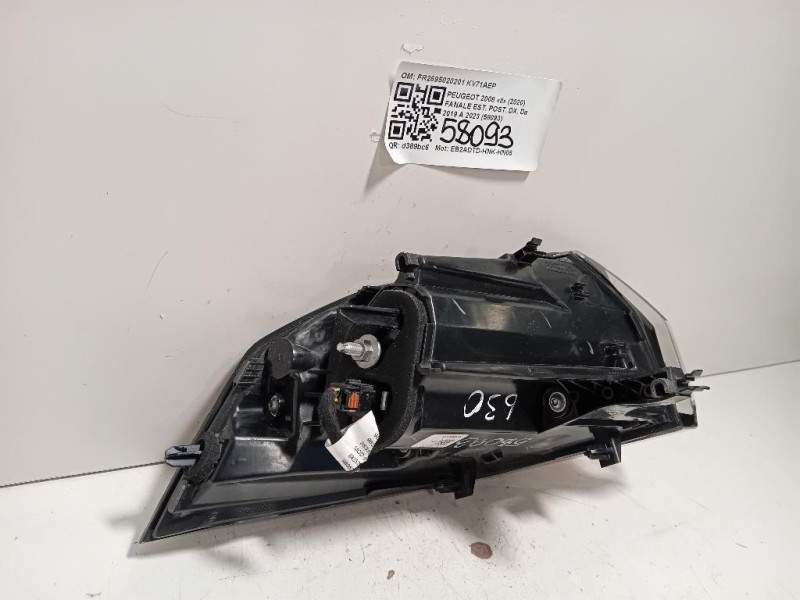 Fanale EST POST DX FR2695020201 Peugeot 2008 II 2020