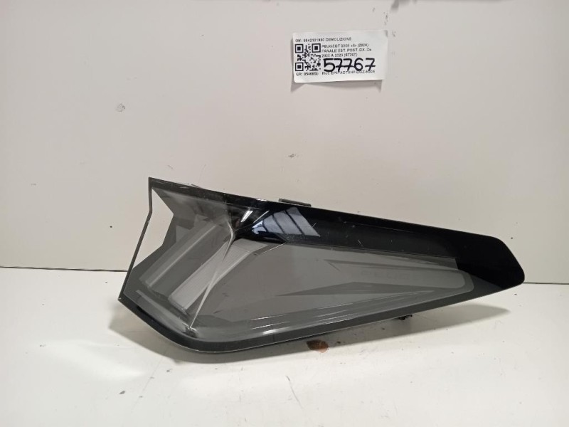 Fanale EST POST DX 9842101980 Peugeot 3008 II 2020