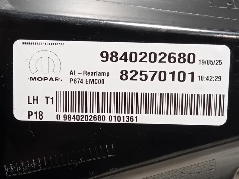 Fanale EST POST SX 9840202680 Peugeot 3008 II 2020