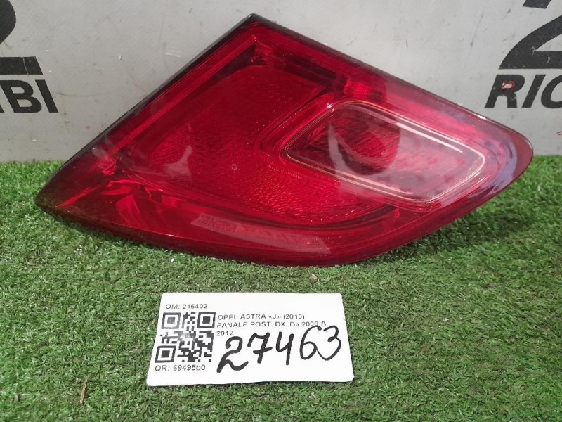 Fanale POST DX 216402 Opel Astra J 2010