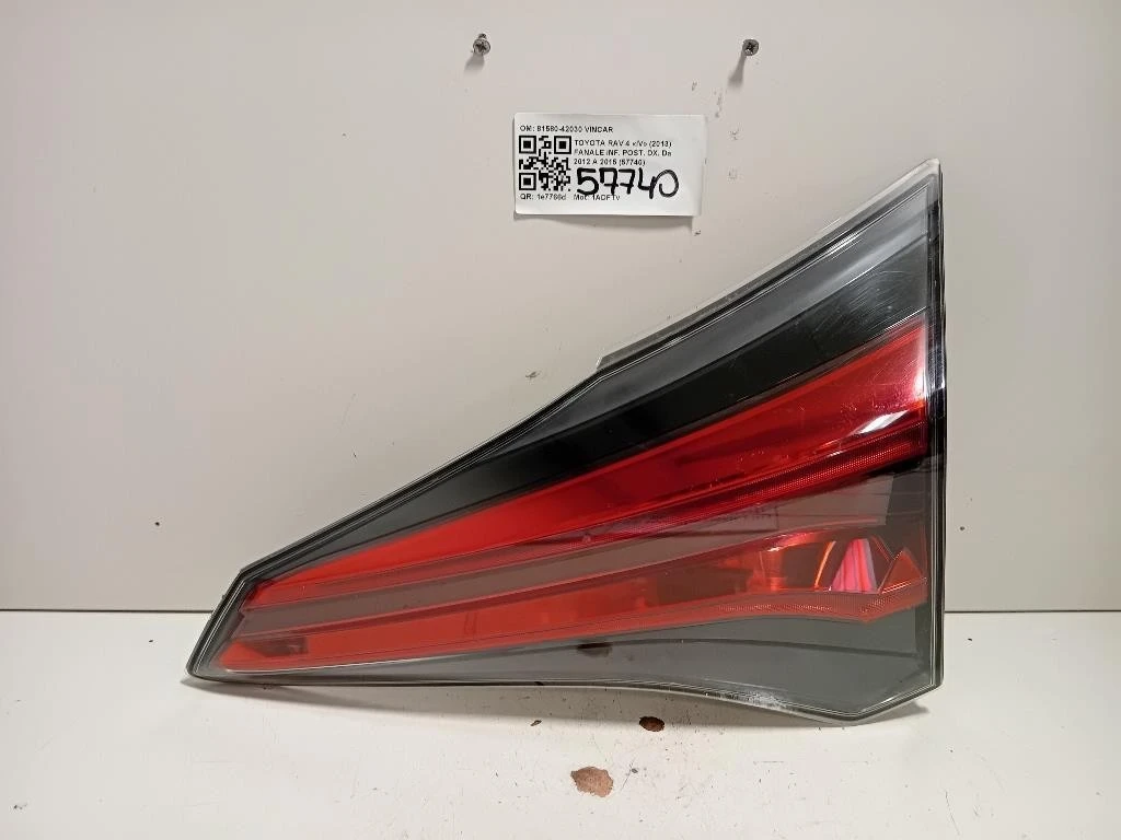 Fanale INF POST DX 81580-42030 Toyota RAV 4 IV 2016