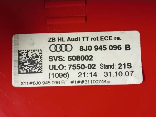 Fanale POST DX 8J0945096 Audi TT 8J3 2007