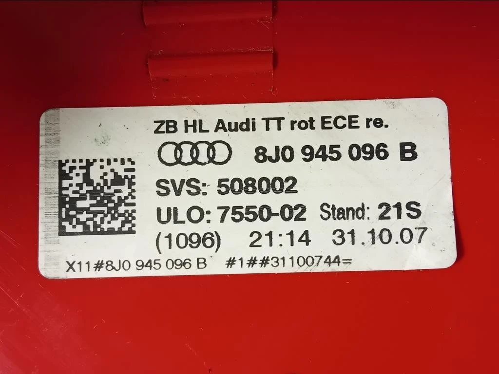 Fanale POST DX 8J0945096 Audi TT 8J3 2007