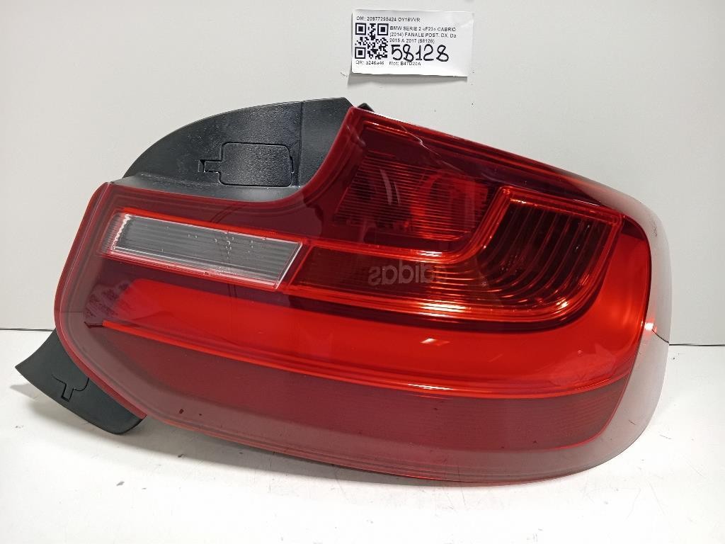 Fanale POST DX 20977295424 Bmw Serie 2 F23 Cabrio 2014