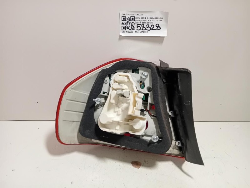 Fanale POST DX 7289426 Bmw Serie 3 E90 Berlina 2005