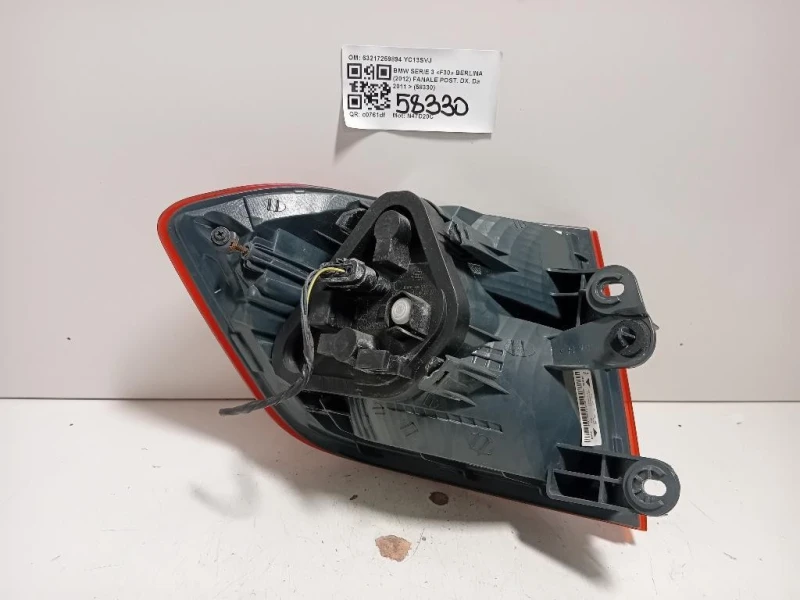 Fanale POST DX 63217259894 Bmw Serie 3 F30 Berlina 2012