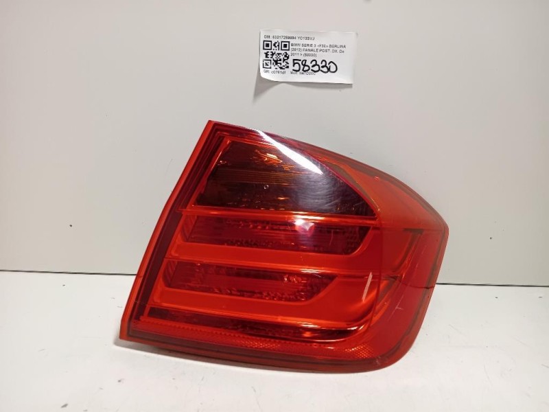 Fanale POST DX 63217259894 Bmw Serie 3 F30 Berlina 2012