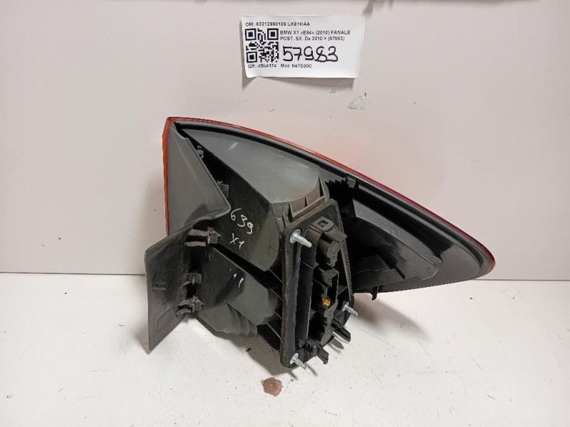 Fanale POST SX 63212990109 Bmw X1 E84 2010
