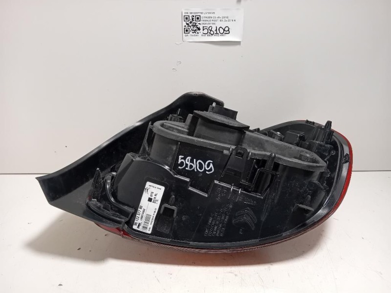 Fanale POST SX 9812257780 Citroen C3 III 2016