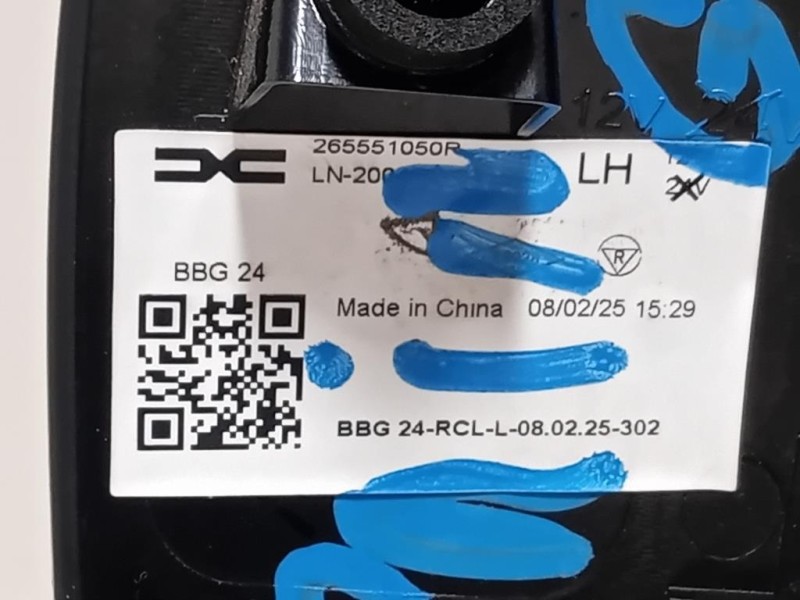 Fanale POST SX 265551050R Dacia Spring 2020