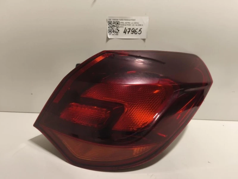 Fanale POST DX 1090098 FARO FANALE POST Opel Astra J 2012