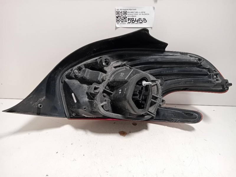 Fanale POST SX 9810343080 Peugeot 208 I 2015