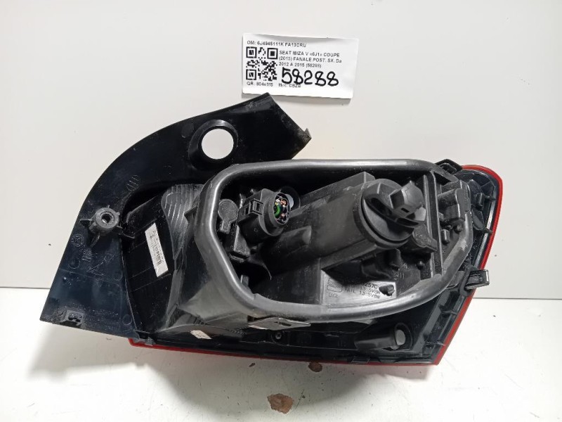 Fanale POST SX 6J4945111K Seat Ibiza V 6J1 Coupe 2013