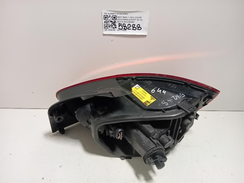 Fanale POST SX 6J4945111K Seat Ibiza V 6J1 Coupe 2013