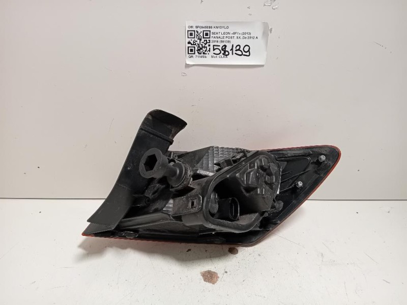 Fanale POST SX 5F0945095 Seat LEON 5F1 2013
