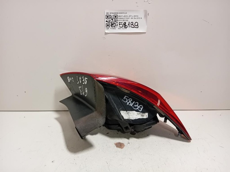 Fanale POST SX 5F0945095 Seat LEON 5F1 2013