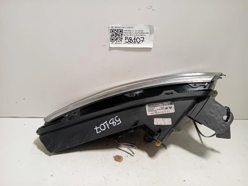Fanalino LUCE Diurna ANT SX 9820877780 Citroen C3 III 2016
