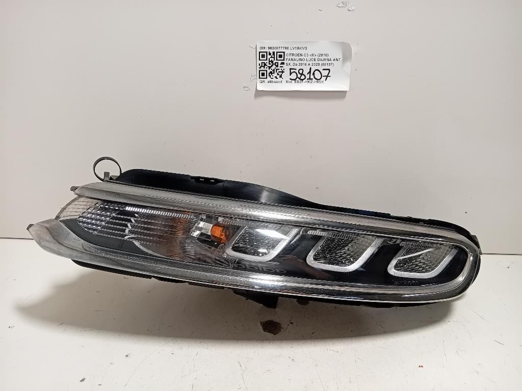 Fanalino LUCE Diurna ANT SX 9820877780 Citroen C3 III 2016