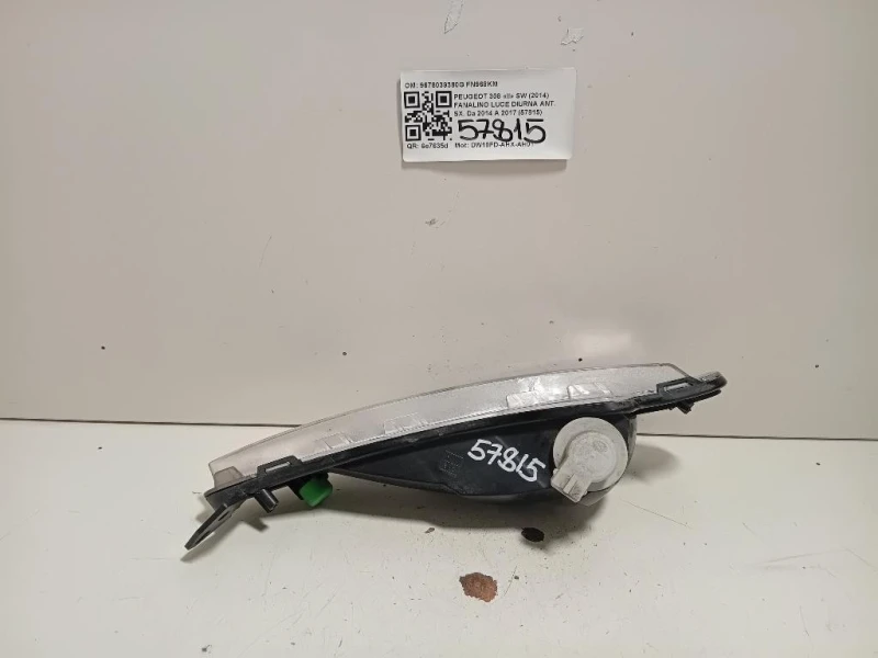 Fanalino LUCE Diurna ANT SX 9678039380G Peugeot 308 II SW 2014