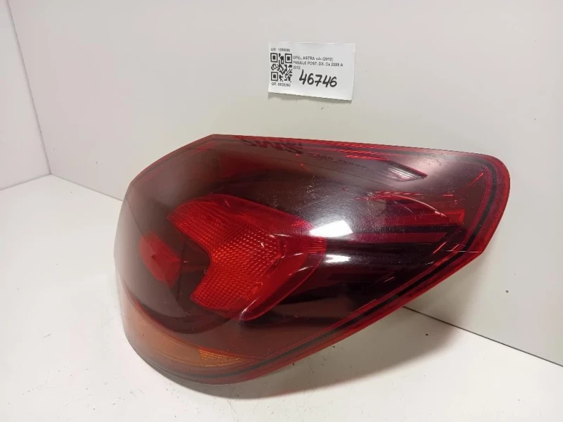 Fanale POST DX 1090098 FARO FANALE POST Opel Astra J 2012