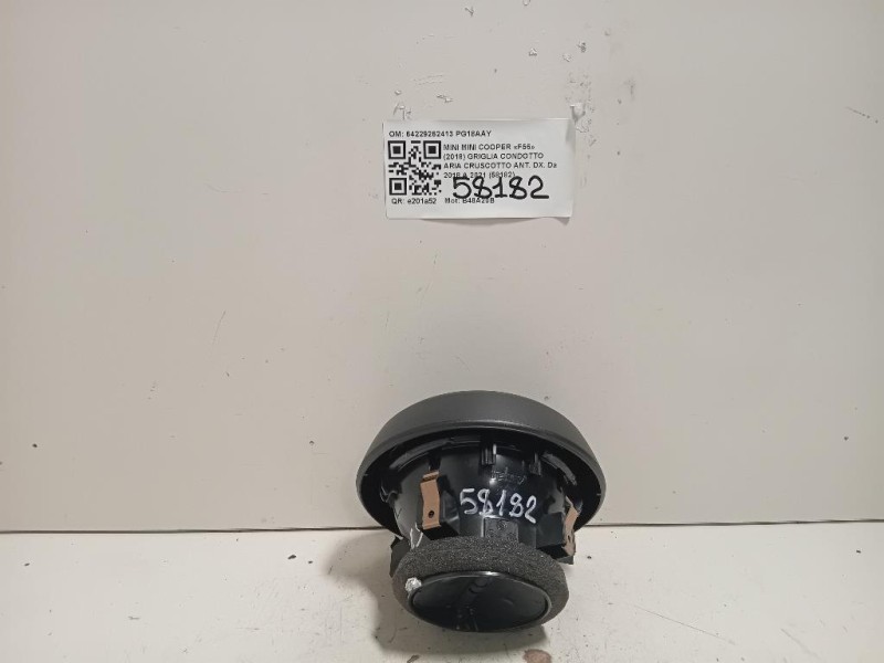 Griglia Condotto ARIA Cruscotto ANT DX 64229262413 Mini MINI Cooper F56 2018