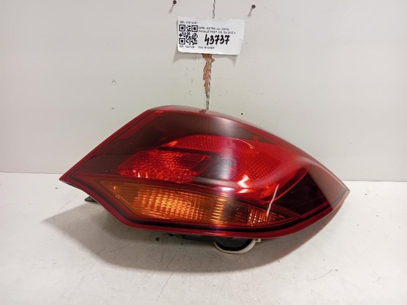 Fanale POST DX 13314051 Opel Astra J 2012