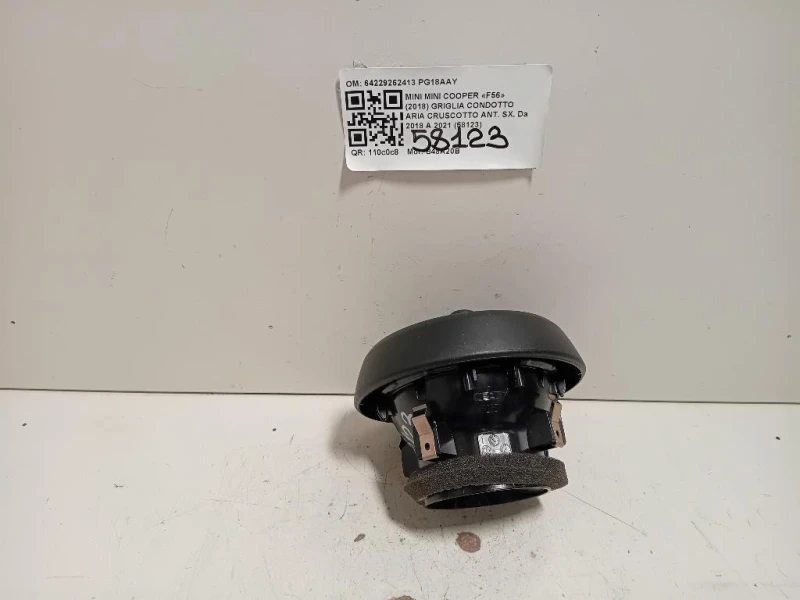 Griglia Condotto ARIA Cruscotto ANT SX 64229262413 Mini MINI Cooper F56 2018