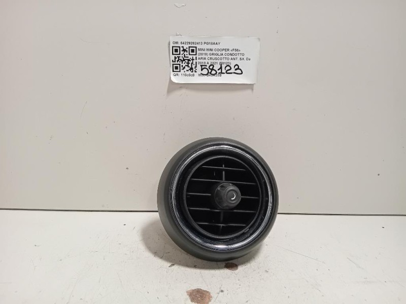 Griglia Condotto ARIA Cruscotto ANT SX 64229262413 Mini MINI Cooper F56 2018