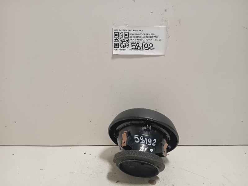 Griglia Condotto ARIA Cruscotto ANT SX 64229262413 Mini MINI Cooper F56 2018