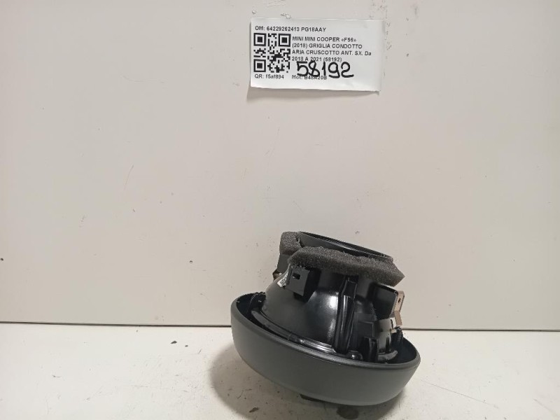 Griglia Condotto ARIA Cruscotto ANT SX 64229262413 Mini MINI Cooper F56 2018