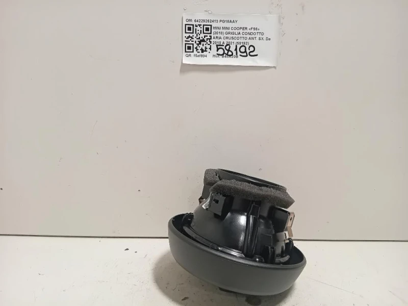 Griglia Condotto ARIA Cruscotto ANT SX 64229262413 Mini MINI Cooper F56 2018