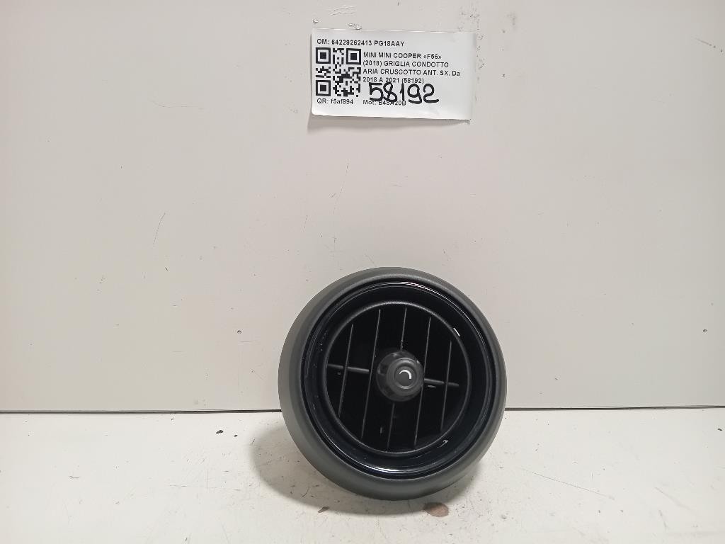Griglia Condotto ARIA Cruscotto ANT SX 64229262413 Mini MINI Cooper F56 2018