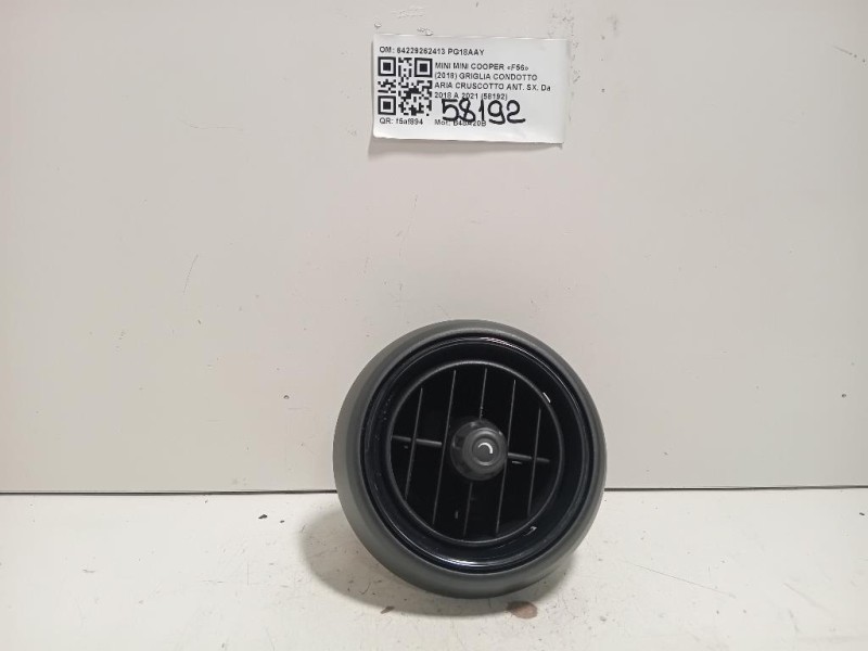 Griglia Condotto ARIA Cruscotto ANT SX 64229262413 Mini MINI Cooper F56 2018