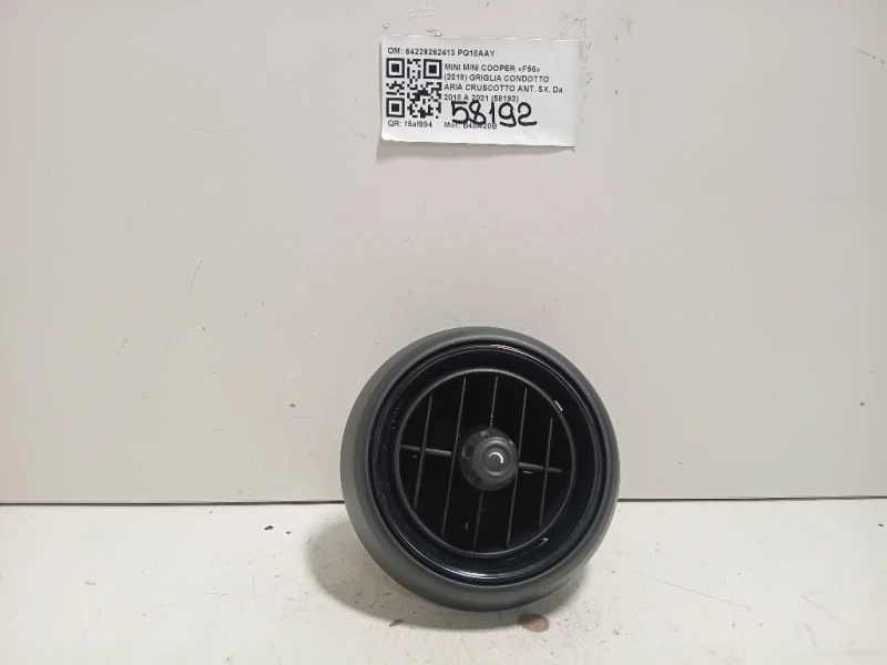 Griglia Condotto ARIA Cruscotto ANT SX 64229262413 Mini MINI Cooper F56 2018