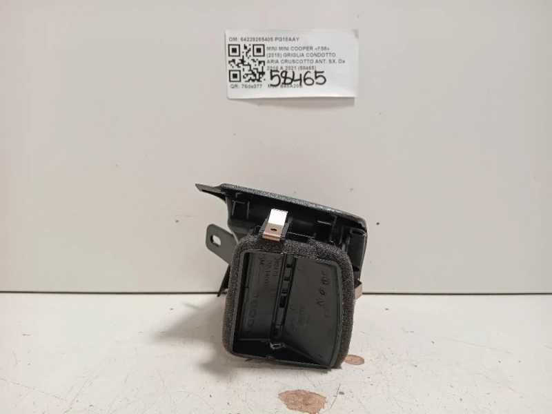 Griglia Condotto ARIA Cruscotto ANT SX 64229265405 Mini MINI Cooper F56 2018