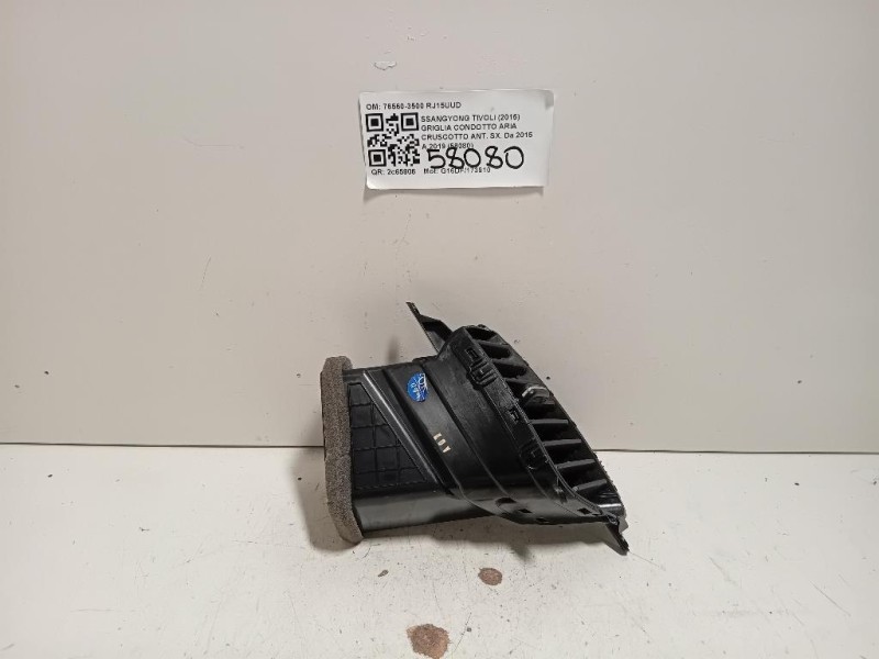 Griglia Condotto ARIA Cruscotto ANT SX 76560-3500 Ssangyong Tivoli 2015