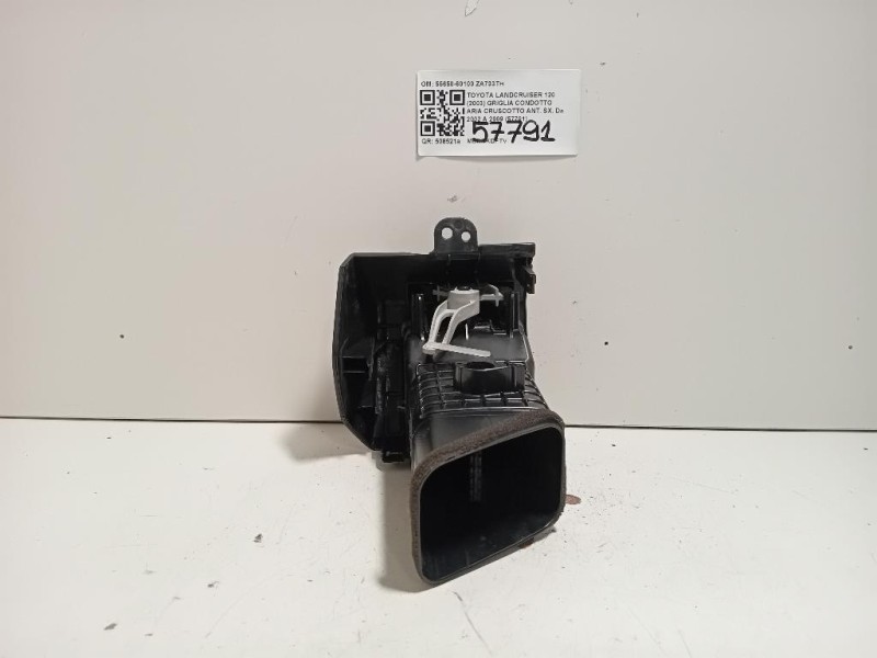 Griglia Condotto ARIA Cruscotto ANT SX 55650-60100 Toyota Landcruiser 120 2003