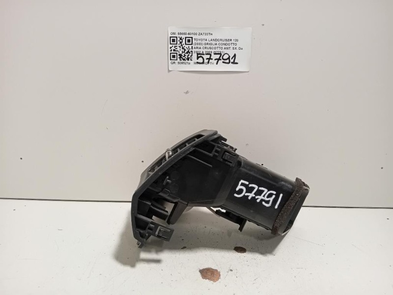 Griglia Condotto ARIA Cruscotto ANT SX 55650-60100 Toyota Landcruiser 120 2003