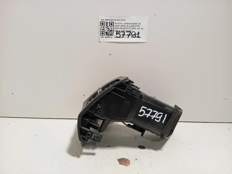 Griglia Condotto ARIA Cruscotto ANT SX 55650-60100 Toyota Landcruiser 120 2003