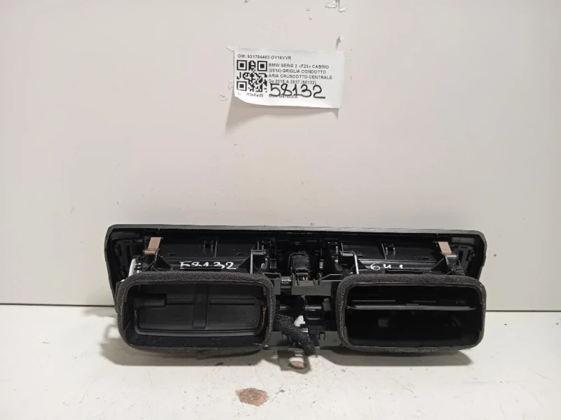 Griglia Condotto ARIA Cruscotto Centrale 931794403 Bmw Serie 2 F23 Cabrio 2014